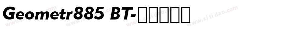Geometr885 BT字体转换